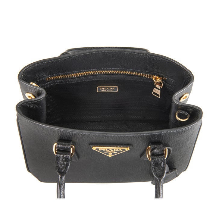 Prada Galleria Saffiano Leather Mini Bag Nero, Black | Costco