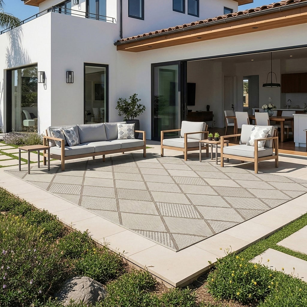 Laguna Indoor/Outdoor Area Rug, Morris Angora Rope, 7'10” x 10