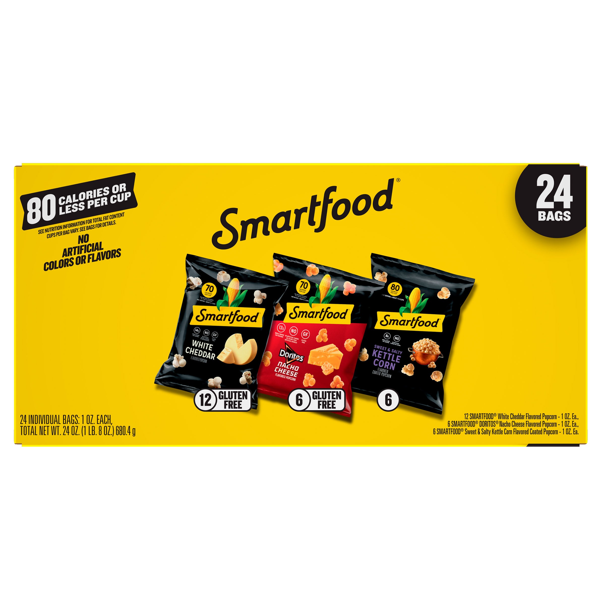 SMARTFOOD POPCORN VARIETY 24/1 OZ