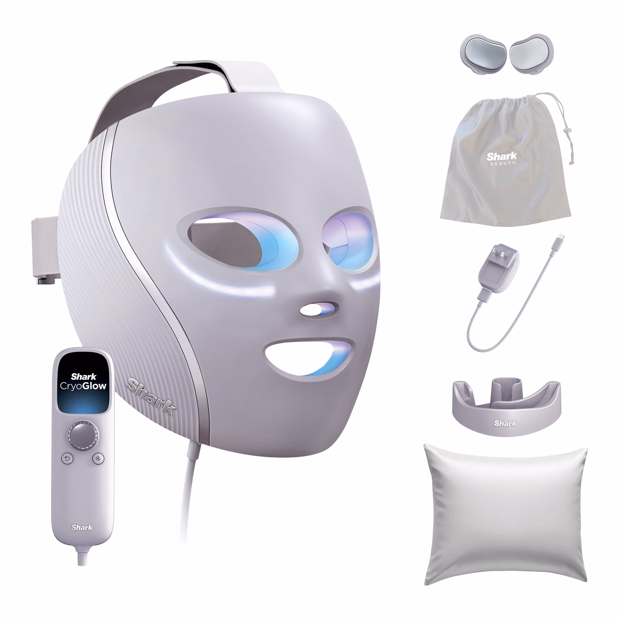 Shark CryoGlow under-eye cooling + LED face mask