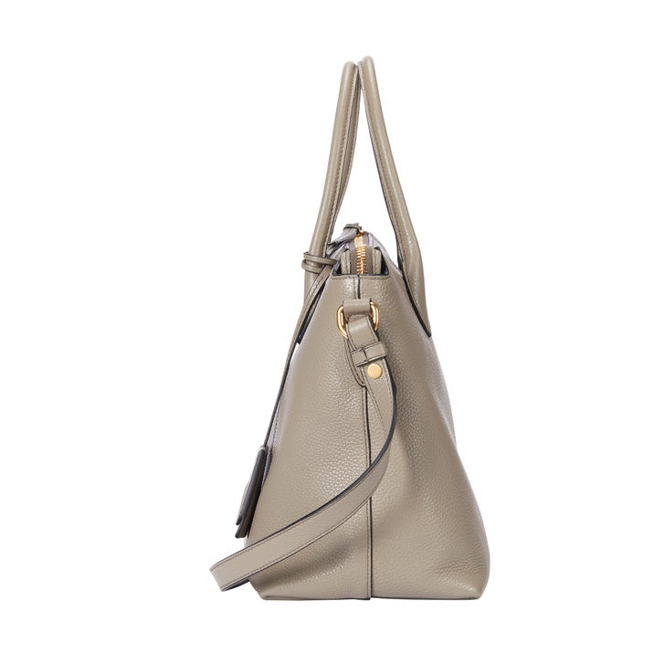 Prada Leather Shoulder Bag, Gray | Costco