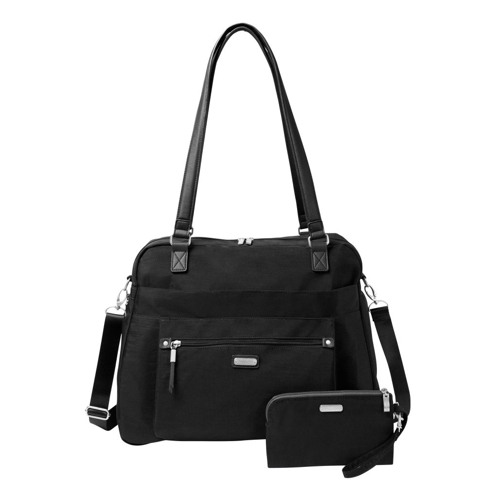baggallini travel tote bag Carryall Expandable Lightweight 22" Packable Folding Compact Nylon Washable Weekender w/Luggage Sleeve : Clothing, Shoes & Jewelry protected wristlet Baggallini 2 Wheel Tote -