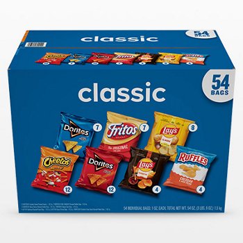 Frito Lay Classic Mix, 1 oz, Variety Pack, 54-Count