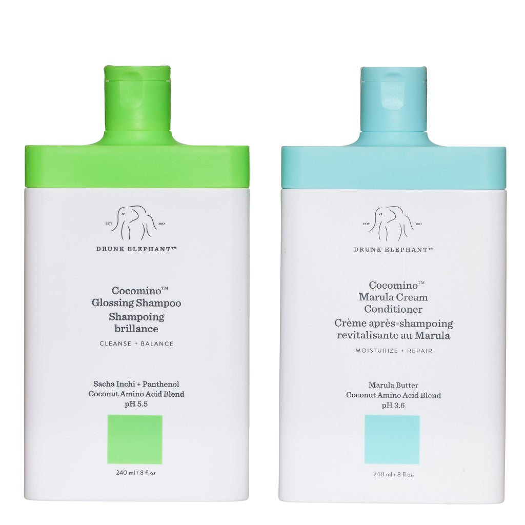 Drunk Elephant Cocomino Glossing Shampoo & Marula Cream