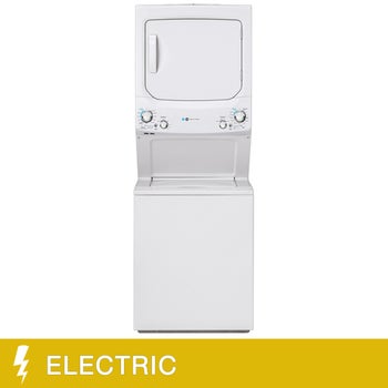 GE 27 in. White 4.5 cu. ft. Washer and 5.9 cu. ft. Energy Star Laundry Centre