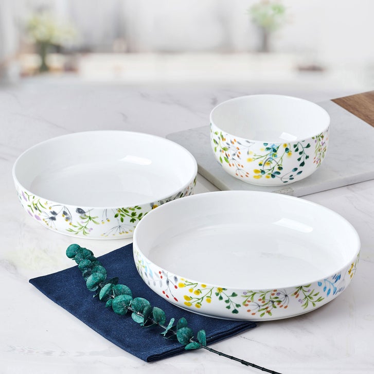 Mikasa Tivoli Garden Bone China 9-piece Bowl Set | Costco