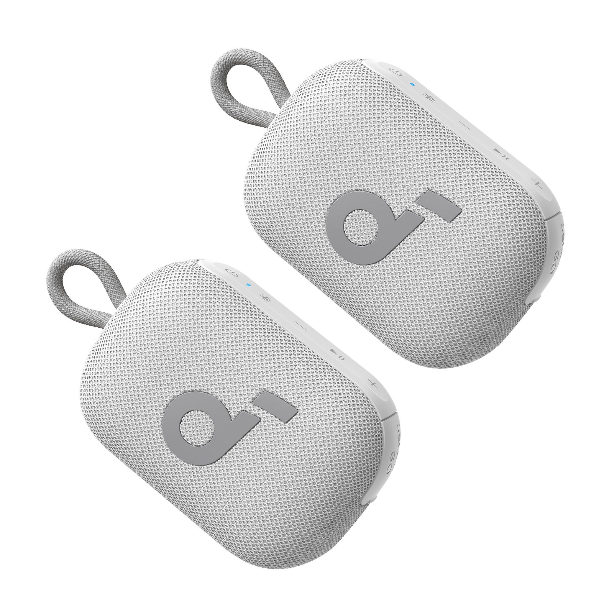 Soundcore Select 4 Go Bluetooth Speaker by Anker, 2-pack Bundle, White
