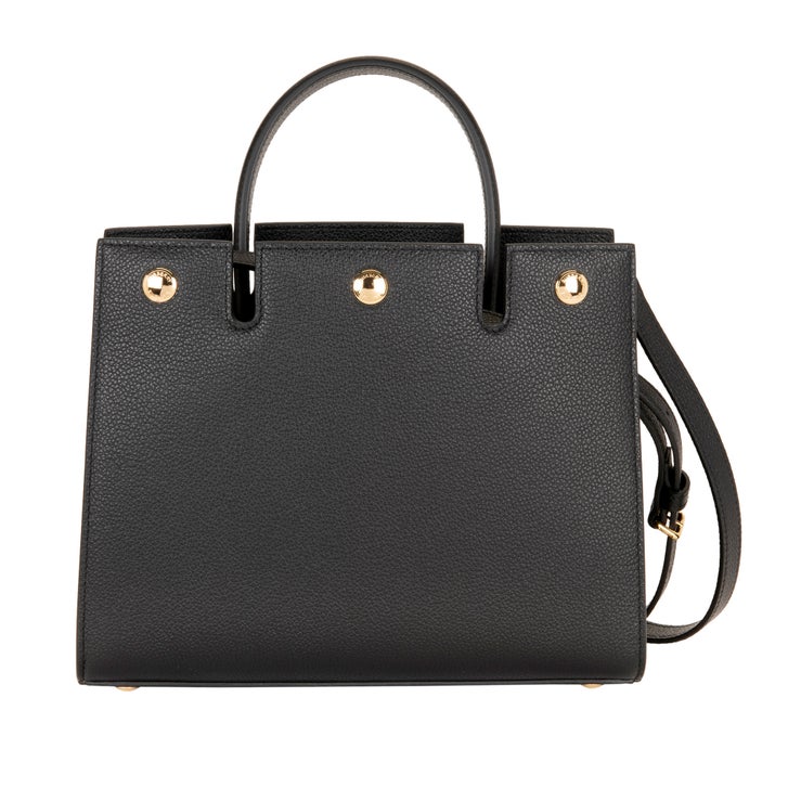 Burberry Mini LTHR Title Bag, Black | Costco
