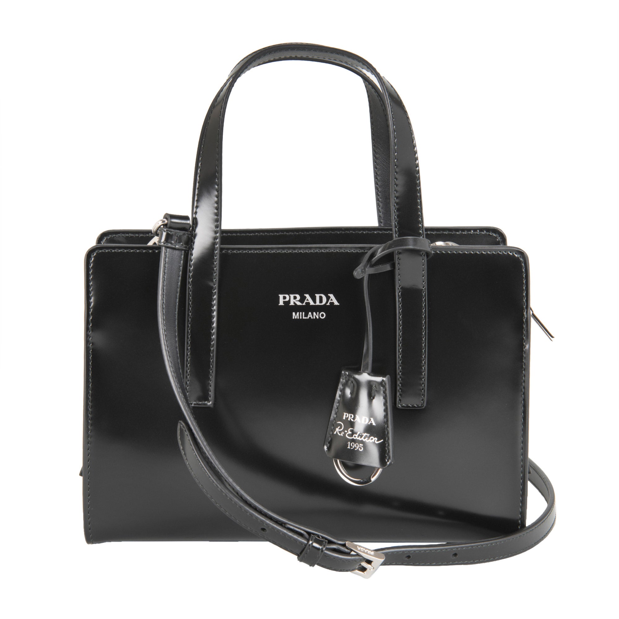 Prada Brushed Leather Mini Bag Black | Costco