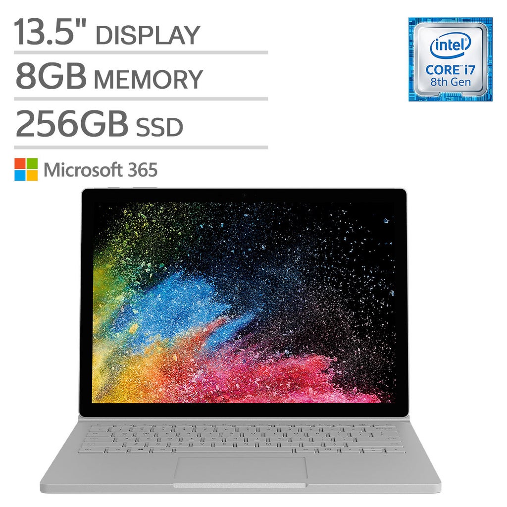 Microsoft Surface Book 2 Bundle, 8 GB RAM, 256GB SSD, Intel Core
