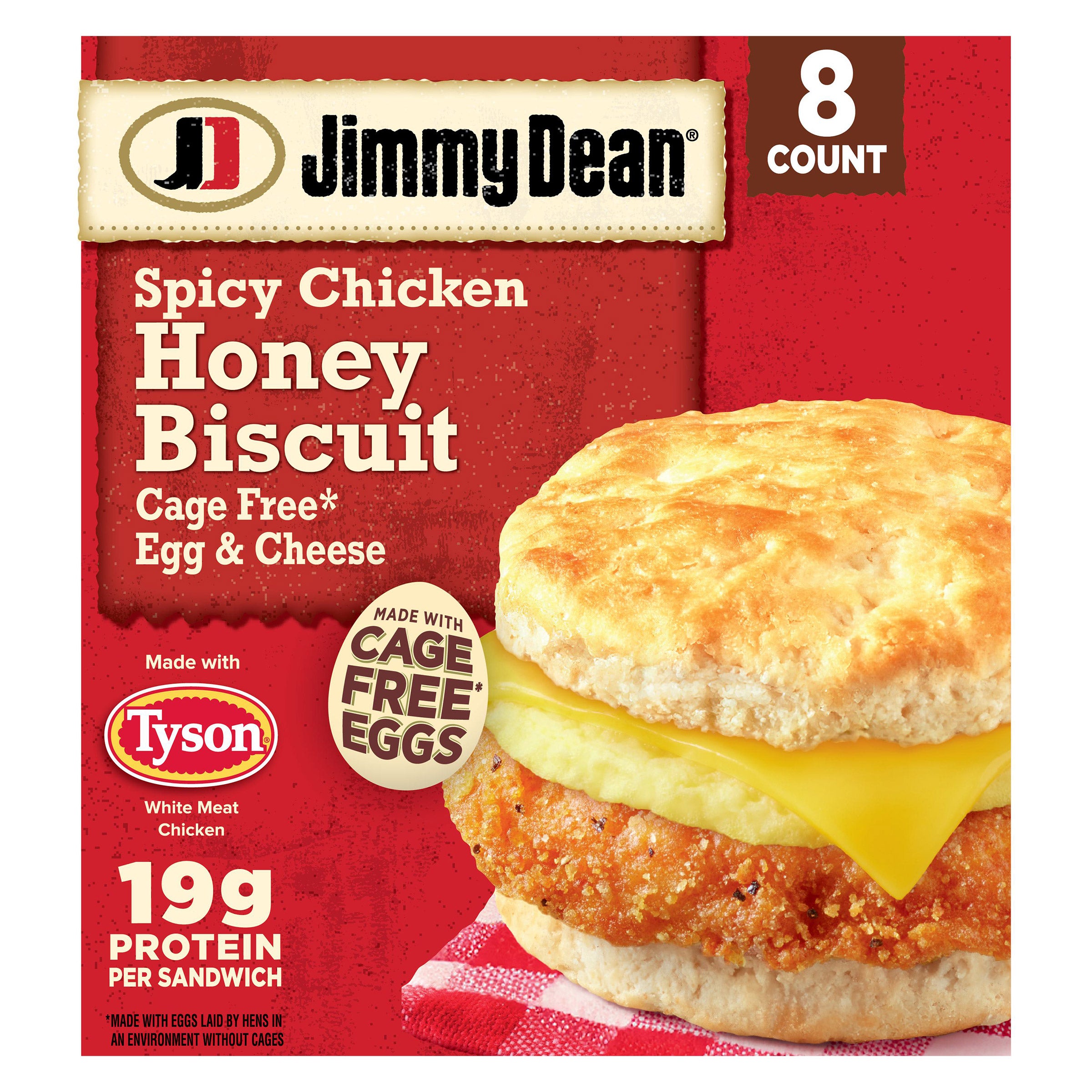 JIMMY DEAN SPICY CHICKEN HONEY BISCUIT 8/5.5 OZ