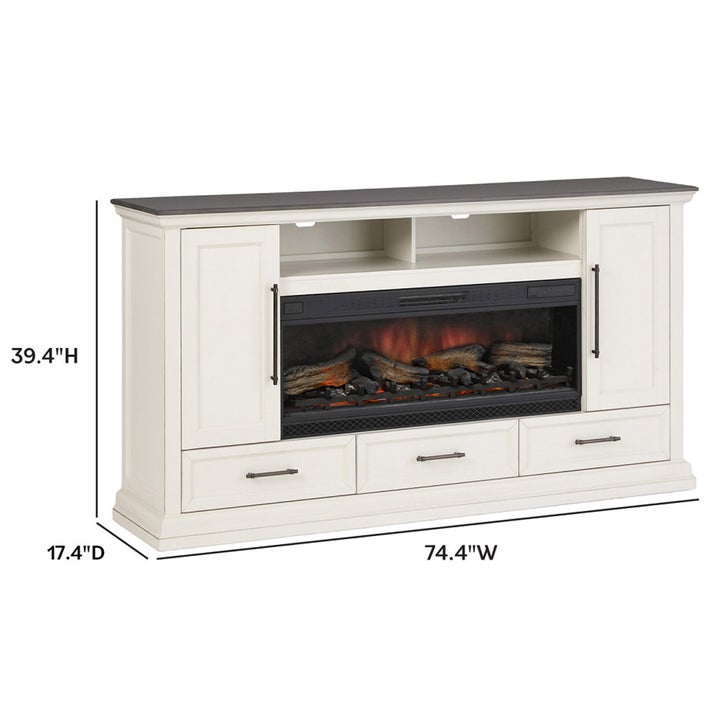 Tresanti Juliette 75” Console with Electric Fireplace | Costco