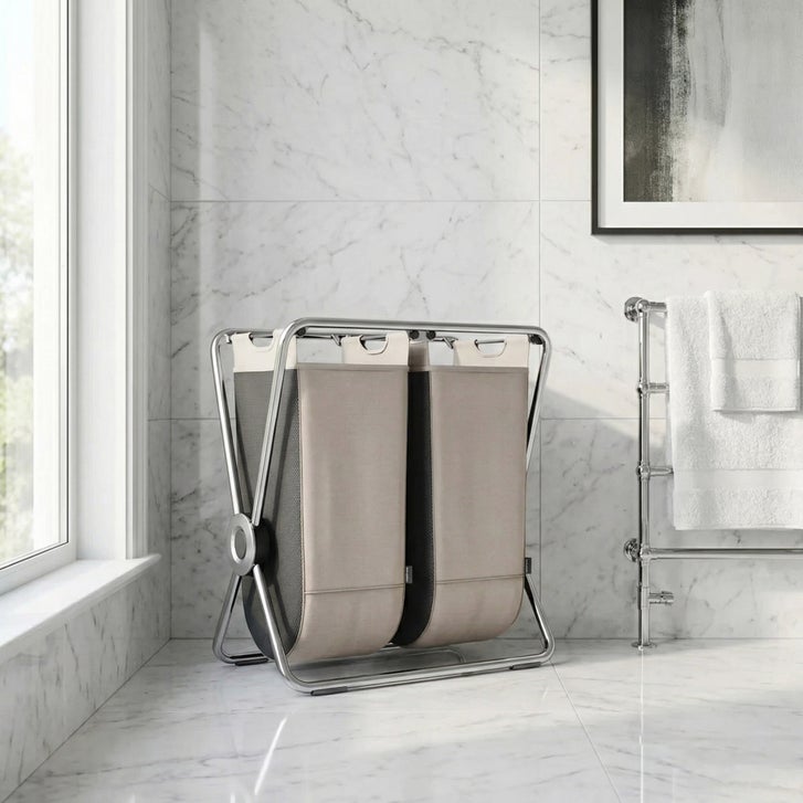 新品 roughlow docking ensemble チャコールグレー Simplehuman X-Frame Double Laundry Hamper | Costco