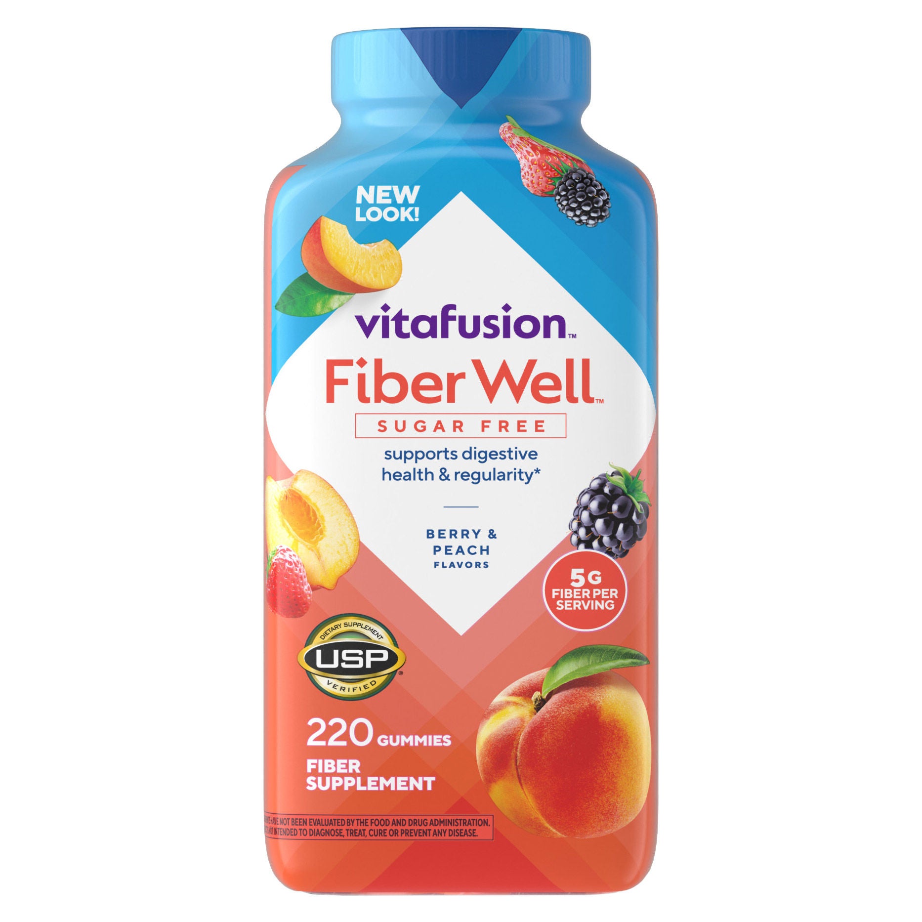 vitafusion Fiber Well 5 g Sugar Free Fiber, 220 Gummies | Costco