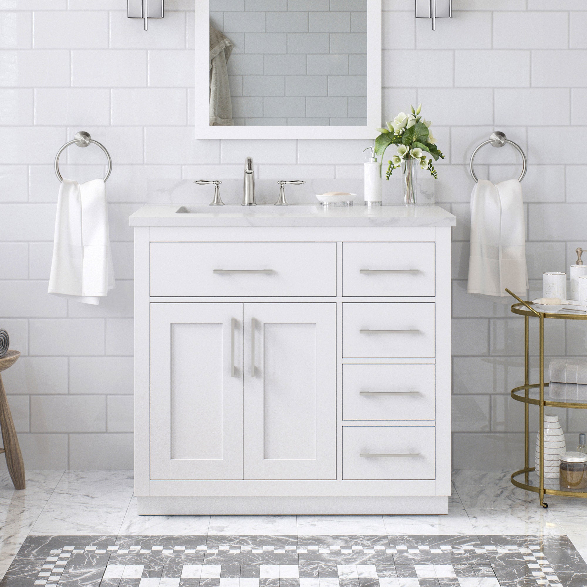 OVE Decors Alonso Bath Vanity in White | Costco