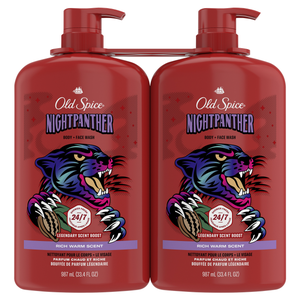 Old Spice Night Panther Body Wash, 2 x 987 mL