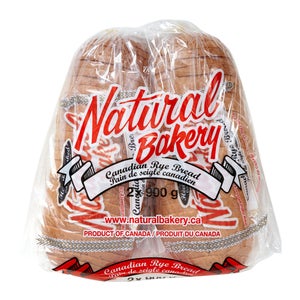 Natural Bakery Rye Bread, 2 x 900 g