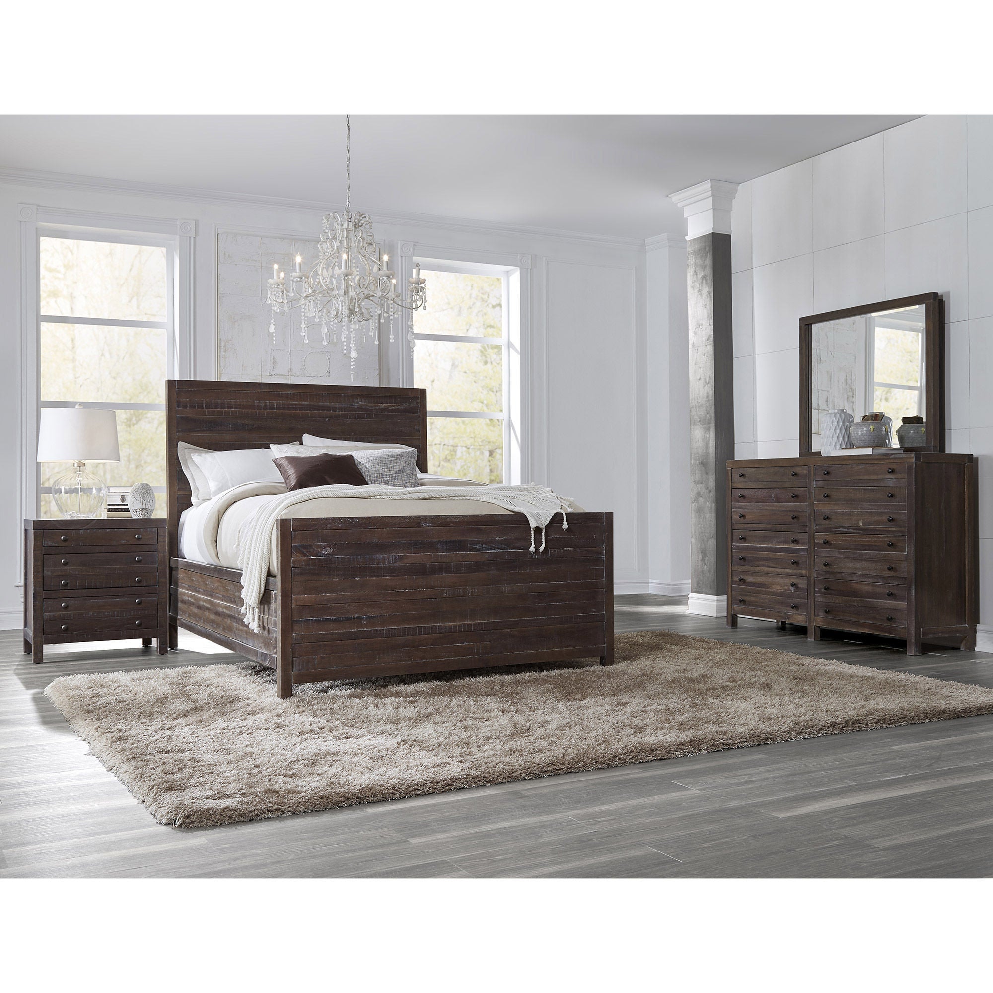 Torsten California King Bedroom Collection in Brown | Costco