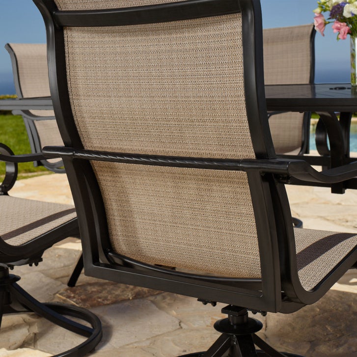 SunVilla Whitehall 9-piece Outdoor Patio Sling Dining Set | Costco