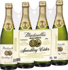 Martinelli's Sparkling Apple Cider Juice, 4 x 750 mL