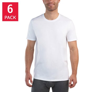 Kirkland Signature Men's Midweight Crew Tee, 6-pack