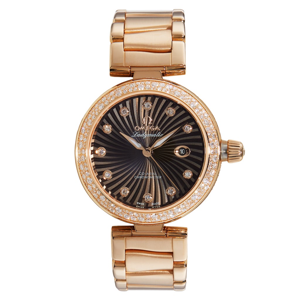 Omega De Ville Ladymatic 18kt Red Gold Ladies Automatic Watch | Costco