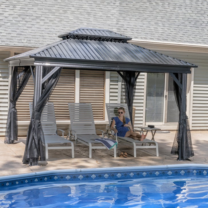 Sojag Kiana 10x12 Gazebo with Mosquito Netting | Costco