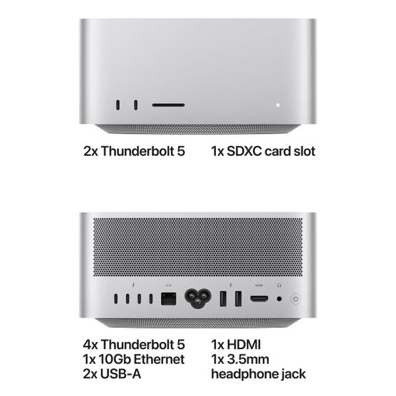 Mac Studio Desktop Computer - Apple M5 Ultra chip, Built for Apple