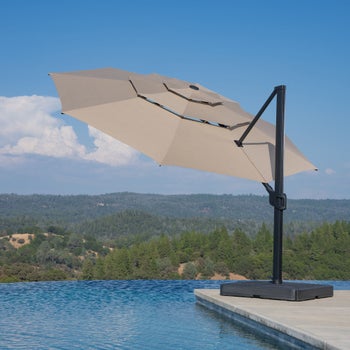 http www.patioliving.com bambrella-11-feet-wide-patio-umbrella-b130sqswlgm PURPLE LEAF 11 Feet Patio Umbrella Outdoor Round Umbrella Large Cantilever Umbrella Windproof Offset Heavy Duty Sun for Garden Deck Pool Patio, Beige : Patio, Lawn & Garden This large rectangular patio umbrella is designed for optimal outdoor enjoyment Commercial Patio Umbrellas | BambrellaUSA