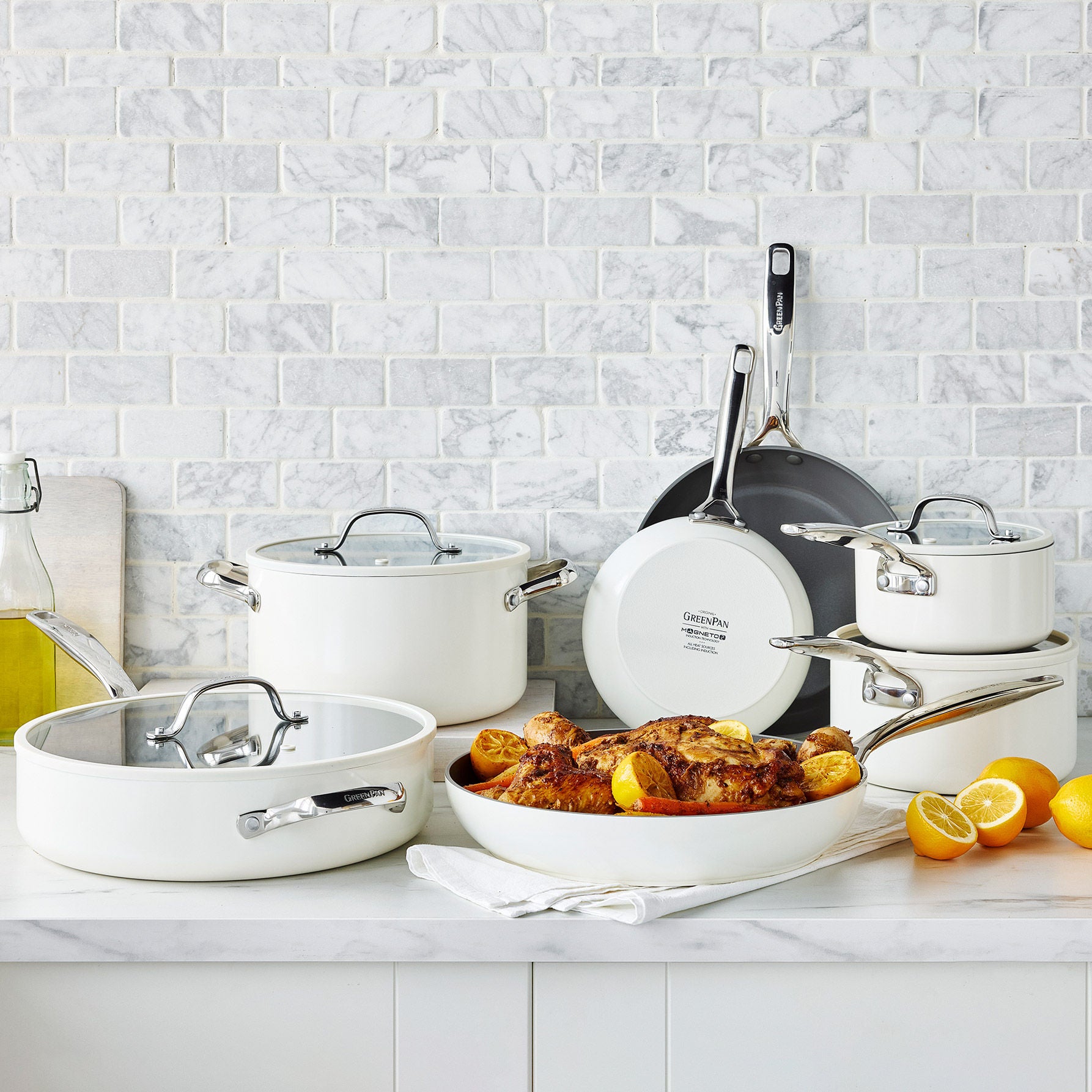 GreenPan Eras Ceramic Non-Stick 11-piece Cookware Set | Costco