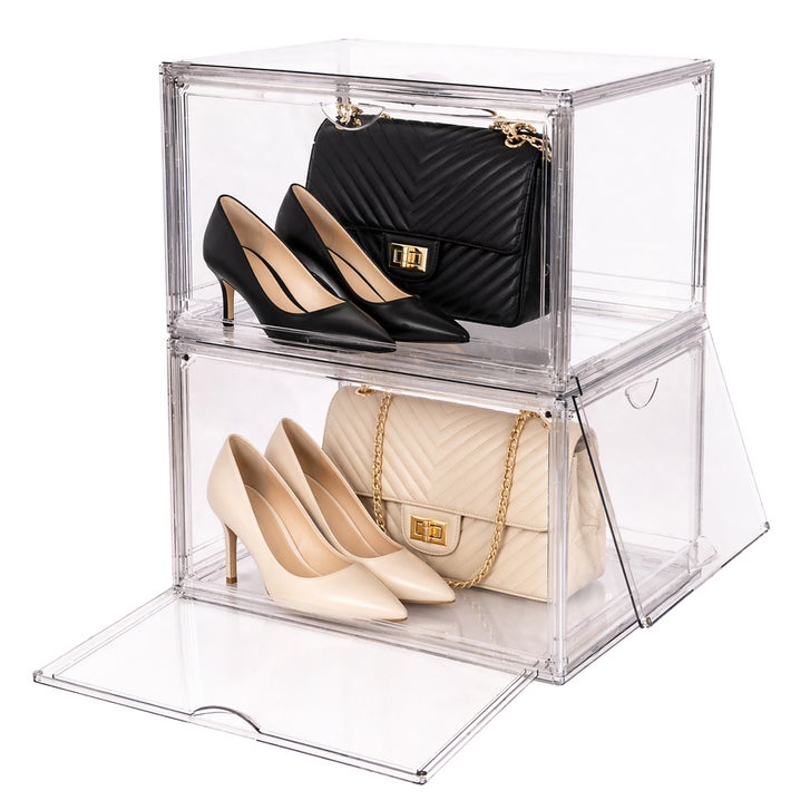  コストコ クリアシューズボックス 4PACK ×2 Clear Stackable Shoebox & Organizer, 4-pack | Costco