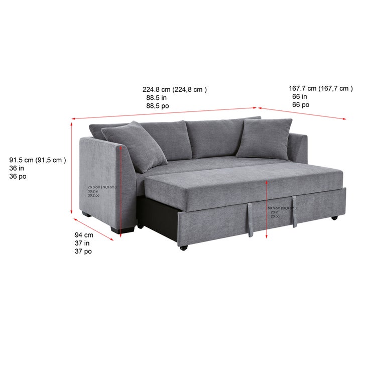 Thomasville Marion Fabric Convertible Sofa | Costco