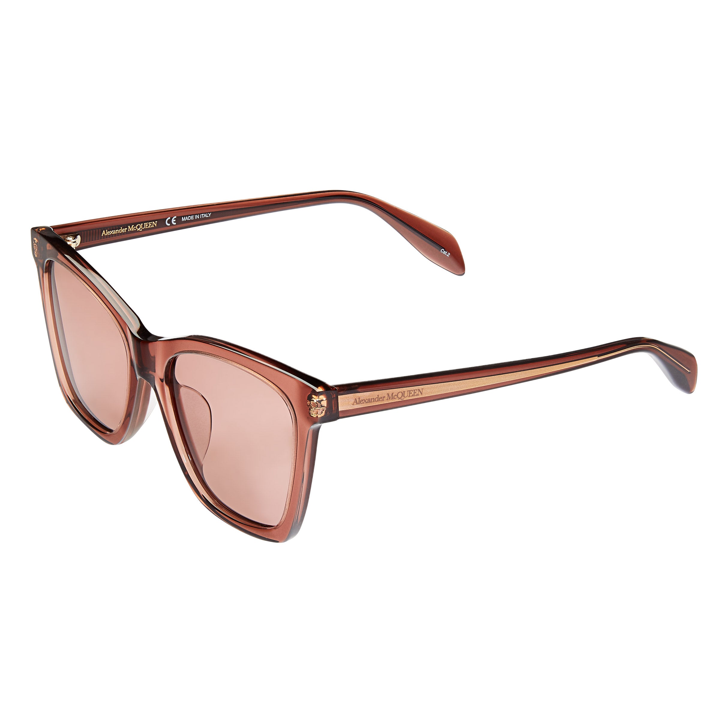 Alexander McQueen AM0238SA Brown Pink Sunglasses | Costco