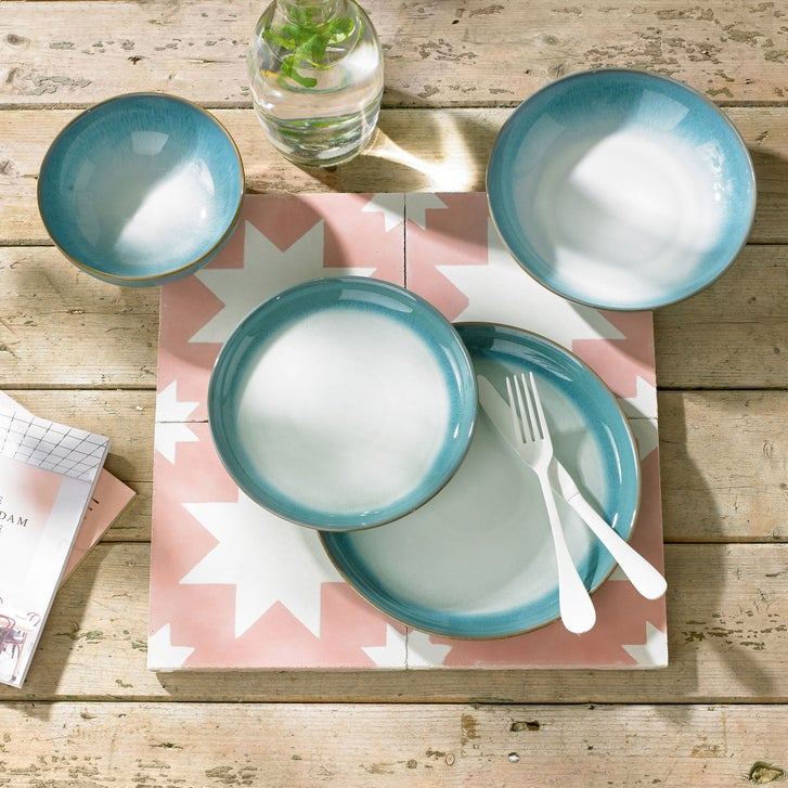 Denby Azure Haze 12-piece Dinner Set | Costco
