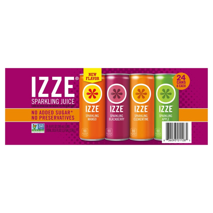 IZZE, Sparkling Juice Beverage, Variety Pack, 8.4 fl oz, 24-Count