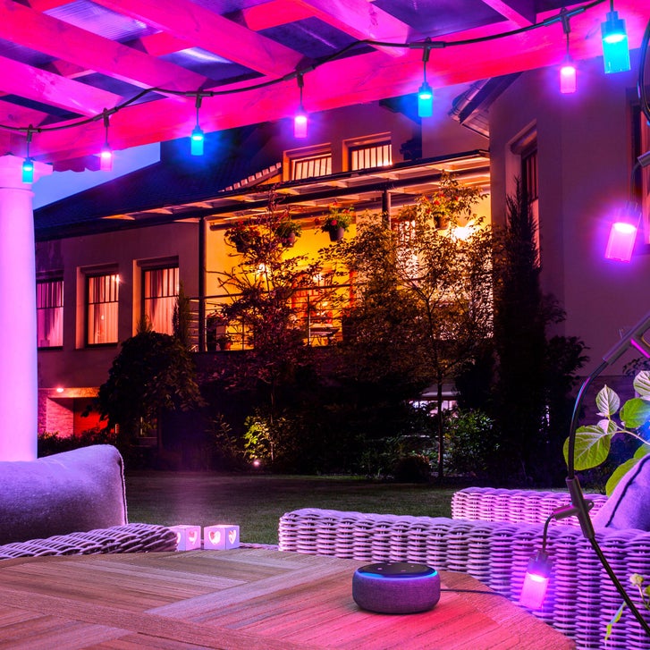 趣味 Lightning outdoor Atomi Smart Wi-Fi Color String Lights | Costco