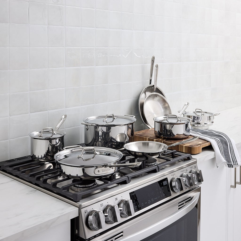 All-Clad D3 13-piece Stainless Steel Cookware Set | Costco
