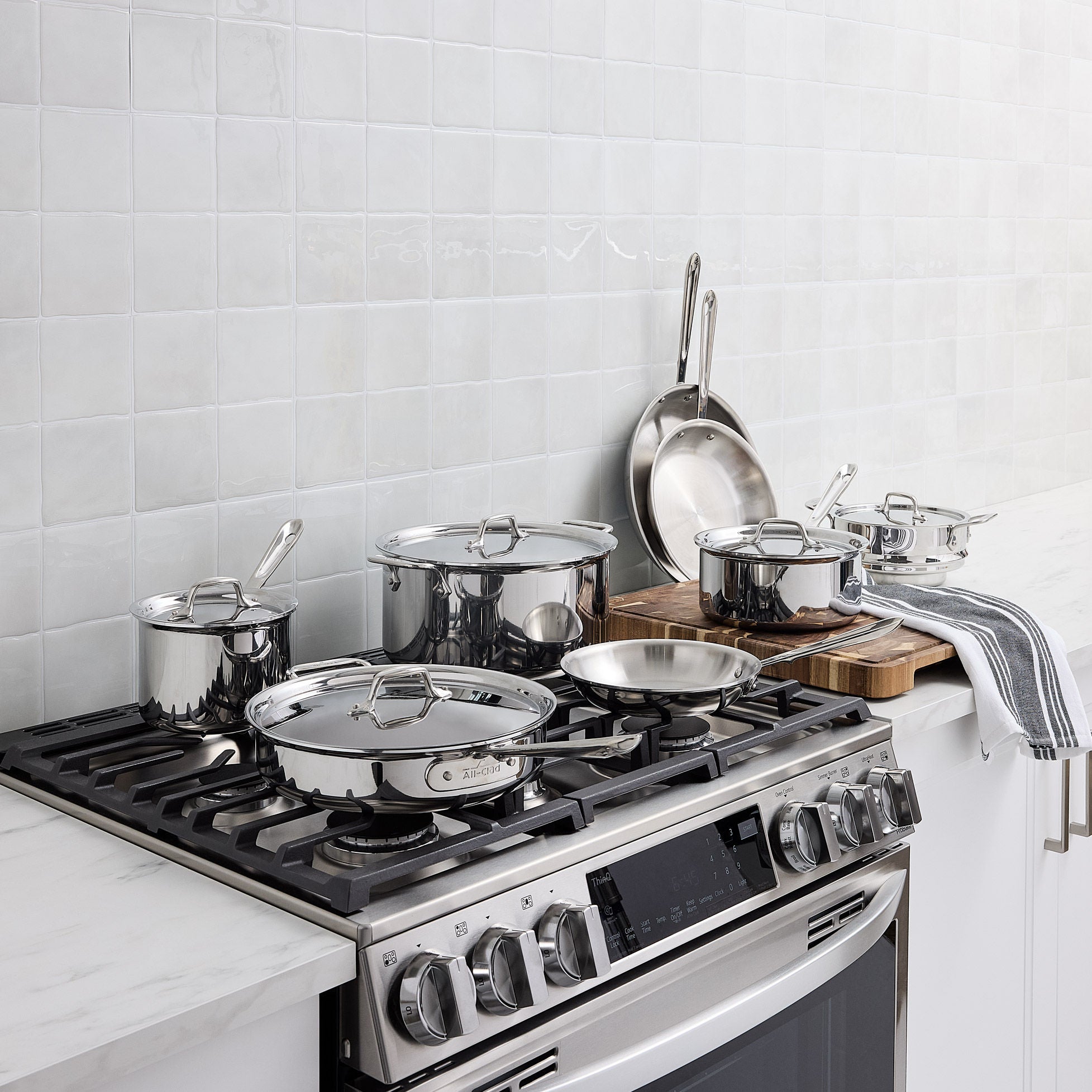 andrea&co. 3点セット All-Clad D3 13-piece Stainless Steel Cookware Set | Costco