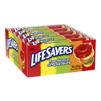 ビンテージ Life Savers Candy 木製 収納ボックス キャンディ Lifesavers Box of Rolls, 20 × 32 g | Costco