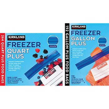Kirkland Signature Freezer Storage Bags