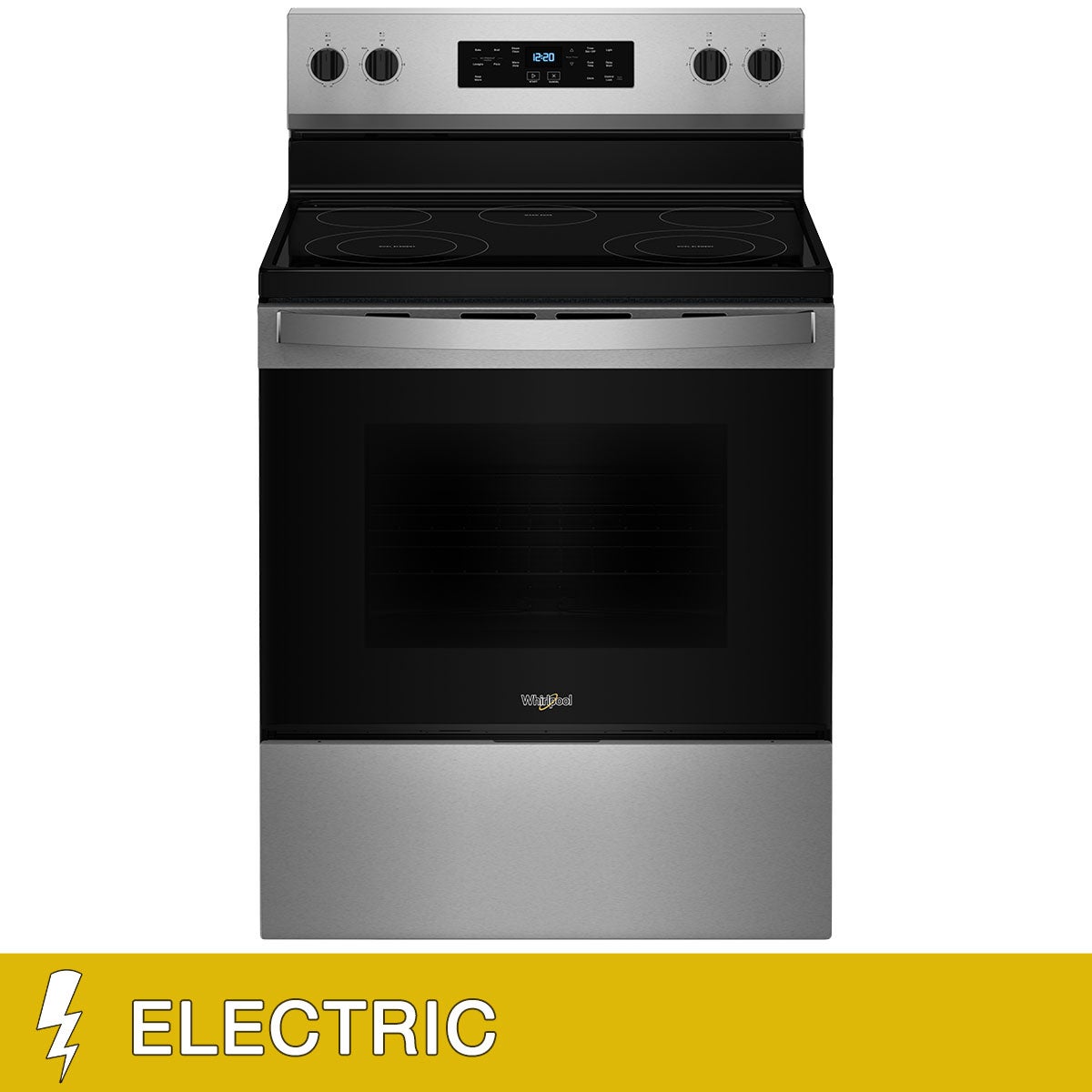 Whirlpool 5.3 cu. ft. Electric Freestanding Range with Steam Clean