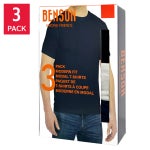 Benson Men's Modal Crew Neck T-Shirt, 3-pack