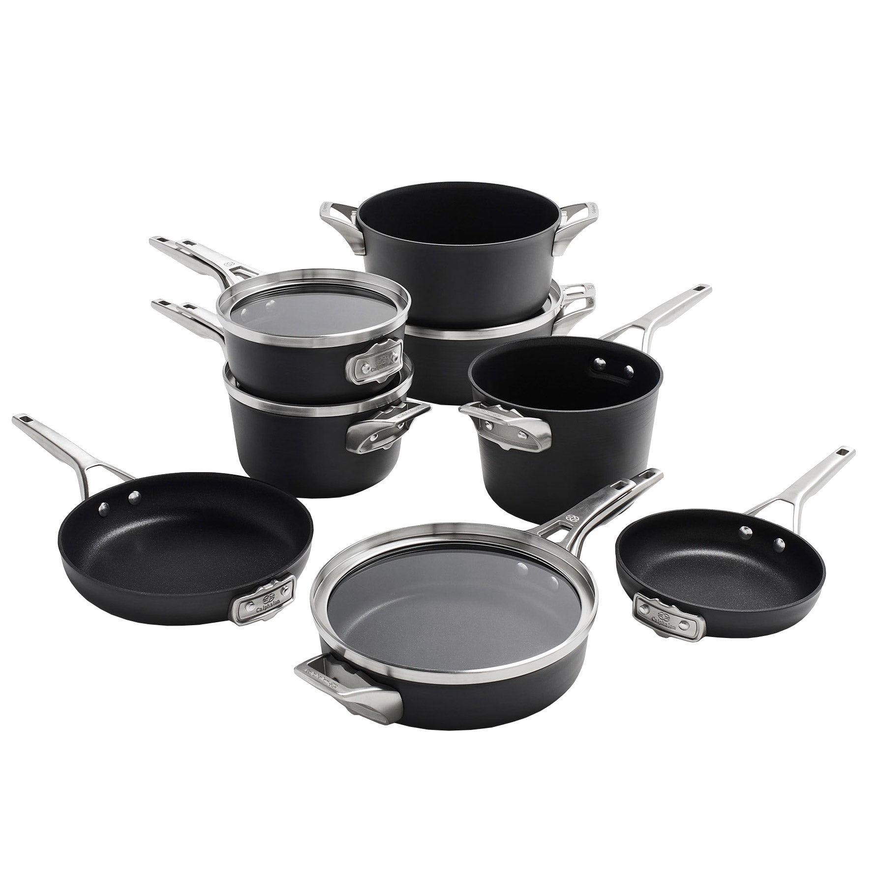 Calphalon Premier Non-Stick MineralShield 12-piece Space-Saving