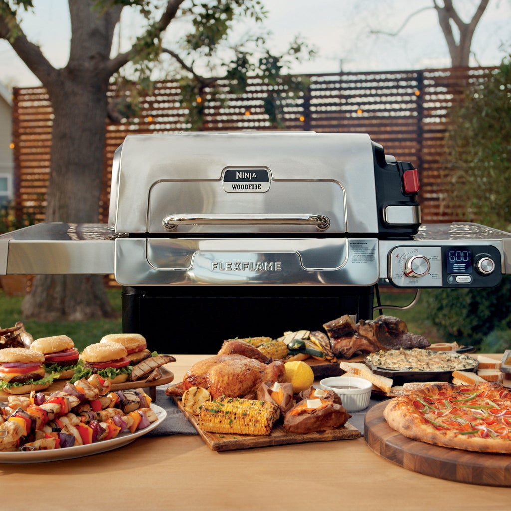 Ninja FlexFlame Outdoor 5-in-1 Cooking System with Grill Cover