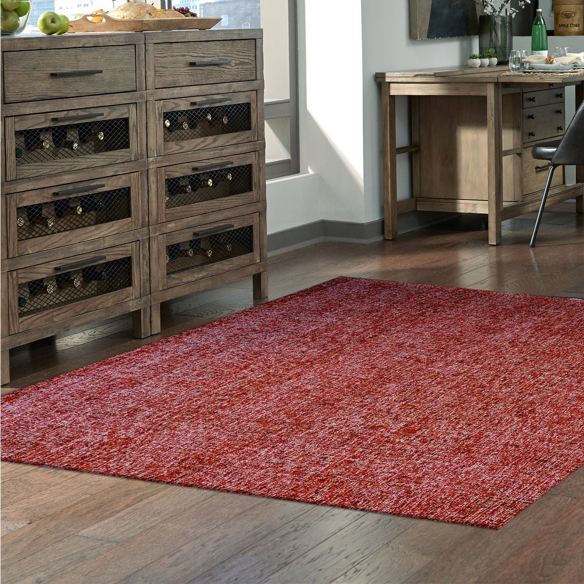 Colors of Nature Wool Area Rugs, Red | Costco