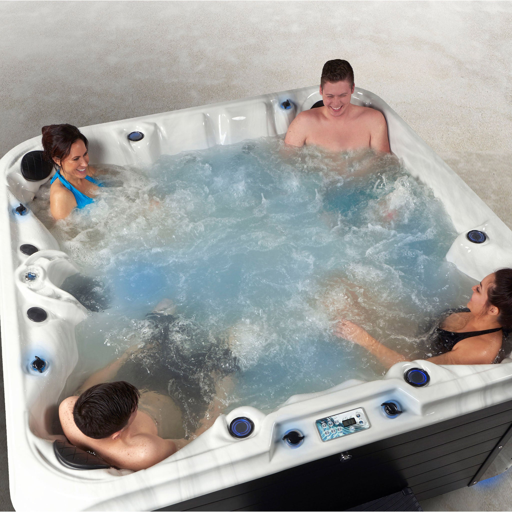 Evolution by Strong Spas Oxford 121-jet, 7-person Acrylic Spa | Costco
