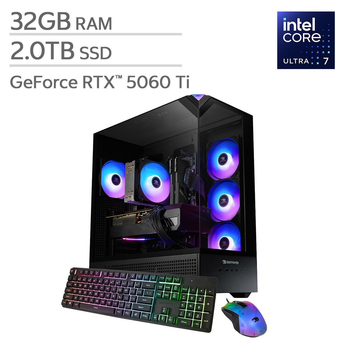【Prime】爆速 Corei7/SSD256GB ノートPC 16GB E9 iBUYPOWER Element Gaming PC Desktop — Intel Core Ultra 7 265F