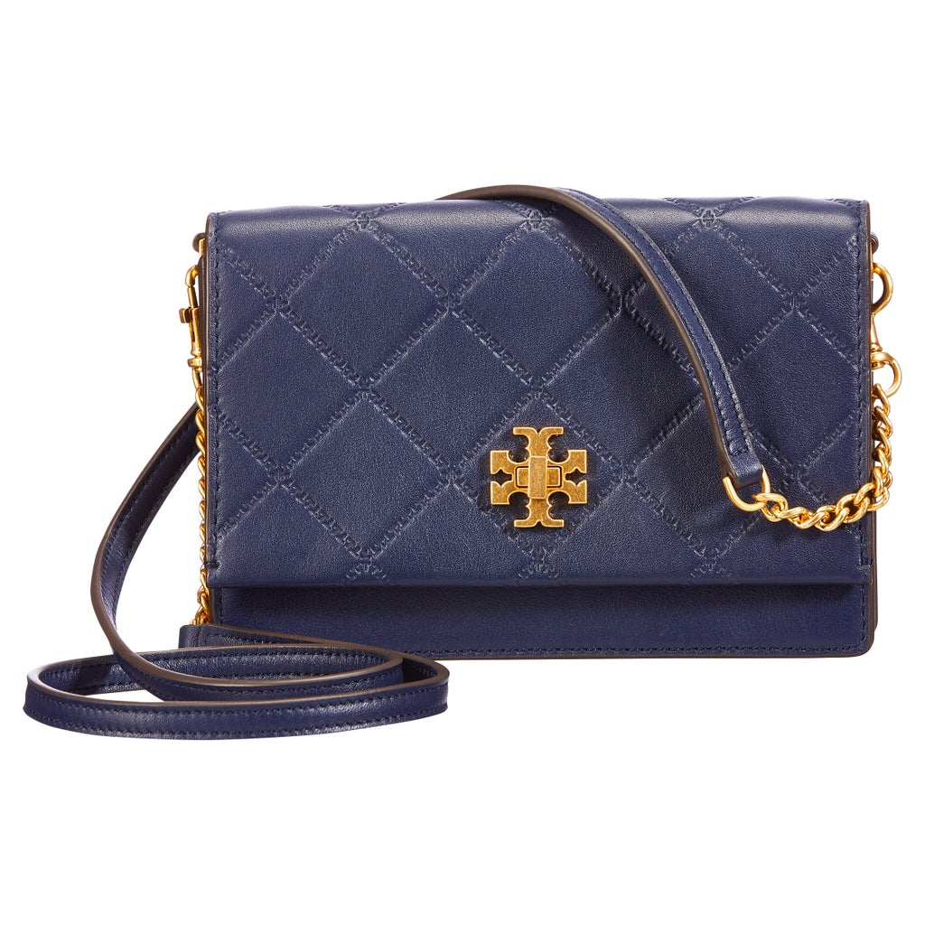 Tory Burch Georgia Turnlock Mini Bag, Royal Navy | Costco
