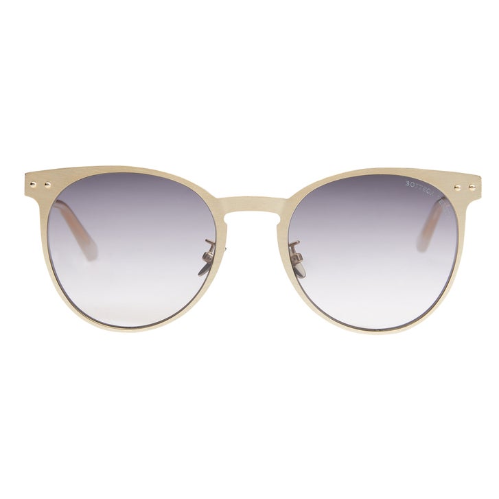 Bottega Veneta Novelty BV0225SK Gold White Grey Sunglasses | Costco