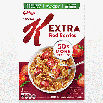Kellogg's Special K Extra Red Berries Cereal, 21.5 oz, 2-Count